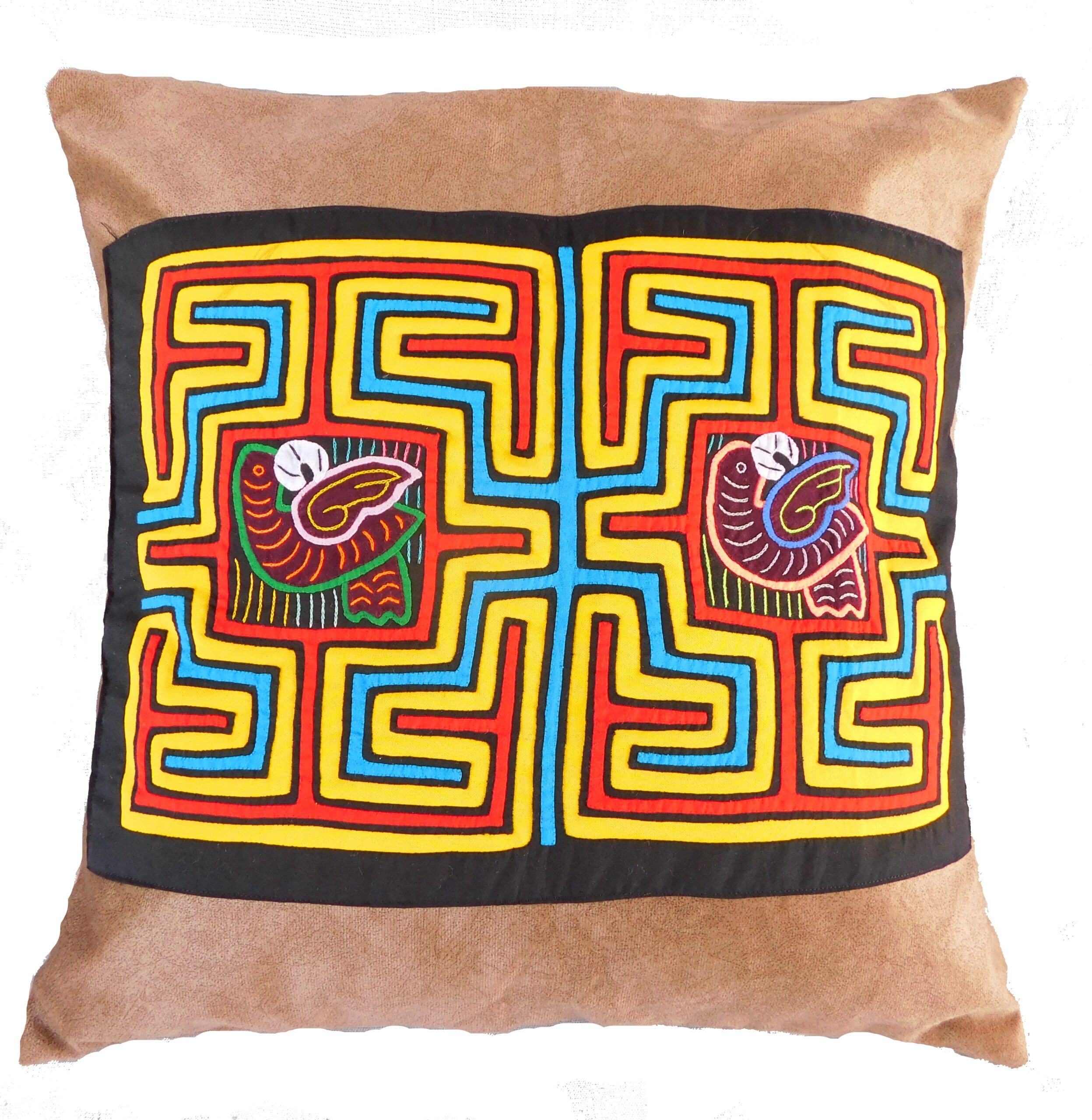 Cojines con molas 2 pájaros auténticos